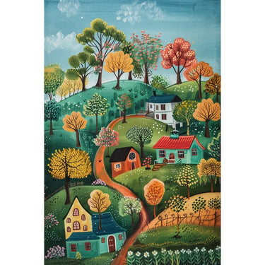 Naive Landscape Canvas
